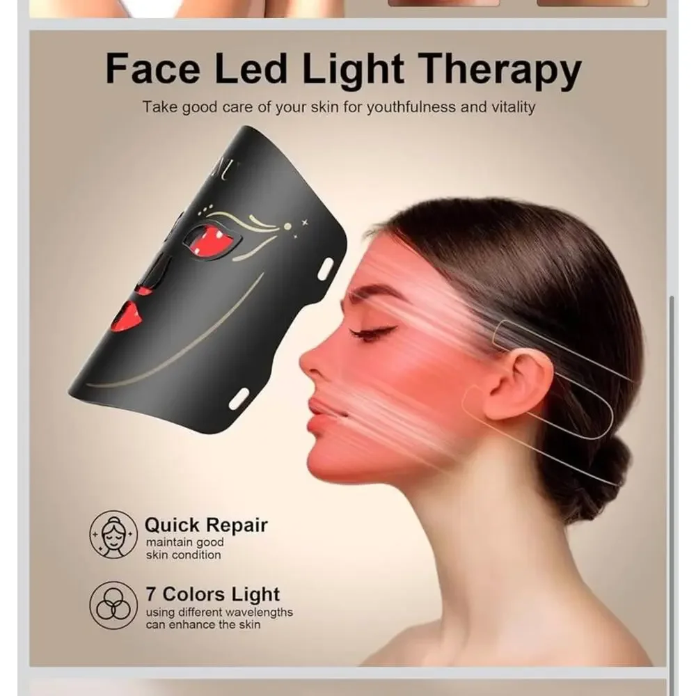 7-Color LED Red Light Therapy Face Mask – Brand New Factory Sealed |Anti-Aging